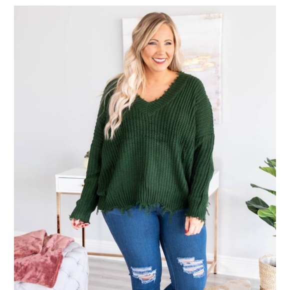 Chic Soul Sweaters - NWOT Chic green sweater!